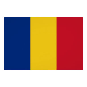 Vlag van Roemenië Perfect Poster