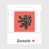 Vlag van Rožnov pod Radhoštěm, Tsjechië Sticker (Vel)