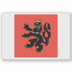 Vlag van Rožnov pod Radhoštěm, Tsjechië Sticker