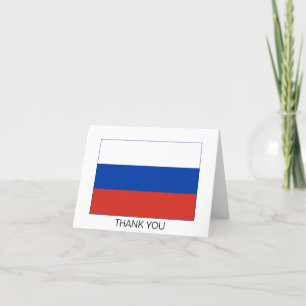 Vlag van Rusland Bedankkaart