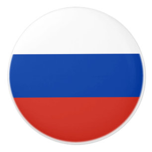 Vlag van Rusland Keramische Knop