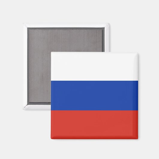 Vlag van Rusland Magneet (Voorkant / Achterkant)