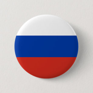 Vlag van Rusland Ronde Button 5,7 Cm