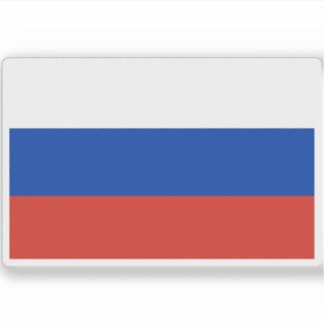 Vlag van Rusland (Russische Federatie) Sticker