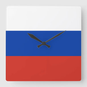 Vlag van Rusland Vierkante Klok