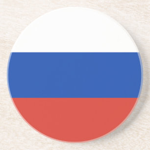 Vlag van Rusland Zandsteen Onderzetter