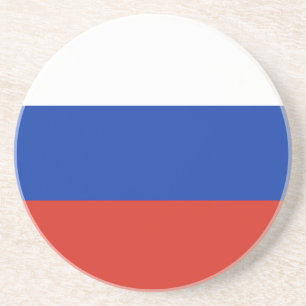 Vlag van Rusland Zandsteen Onderzetter