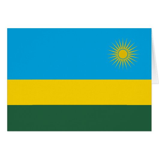 Vlag van Rwanda (Voorkant Horizontaal)