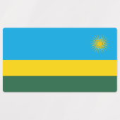Vlag van Rwanda Labels (Design 1)