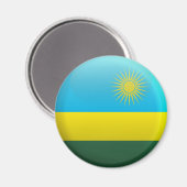 Vlag van Rwanda Magneet (Voorkant / Achterkant)