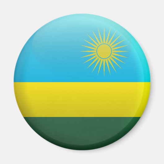 Vlag van Rwanda Magneet (Voorkant)