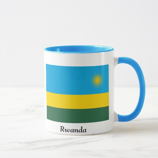 Vlag van Rwanda Mok (Rechts)
