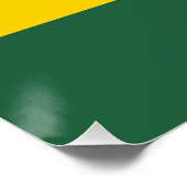 Vlag van Rwanda Perfect Poster (Hoek)