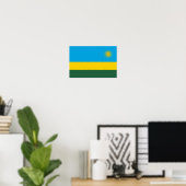 Vlag van Rwanda Poster (Thuiskantoor)