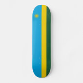 Vlag van Rwanda Skateboard (Voorkant)