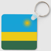 Vlag van Rwanda Sleutelhanger (Achterkant)