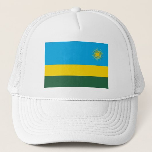 Vlag van Rwanda Trucker Pet (Voorkant)