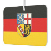 Vlag van Saarland Baby Bib Luchtverfrisser (Links)