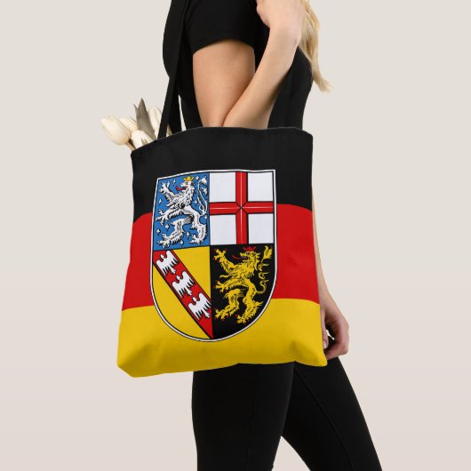 Vlag van Saarland Canvas tas (Dichtbij)