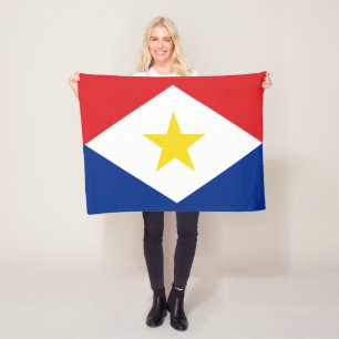Vlag van Saba Fleece Deken