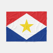Vlag van Saba Fleece Deken (Voorkant (Horizontaal))