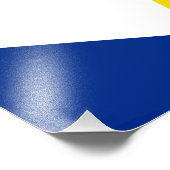 Vlag van Saba Foto Afdruk (Hoek)