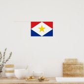 Vlag van Saba Poster (Keuken)