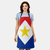Vlag van Saba Schort (Gedragen)