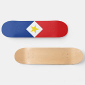 Vlag van Saba Skateboard (Horizontaal)