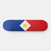 Vlag van Saba Skateboard (Horizontaal)