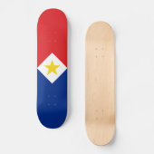 Vlag van Saba Skateboard (Voorkant)
