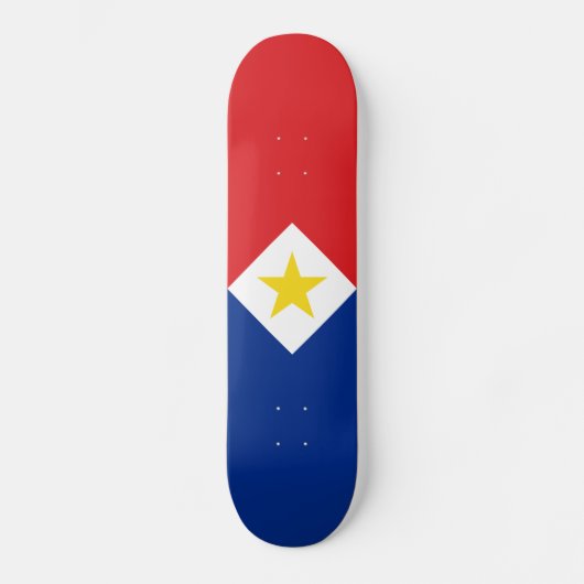 Vlag van Saba Skateboard (Voorkant)