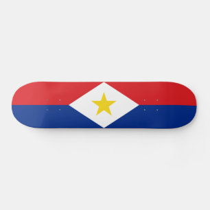 Vlag van Saba Skateboard