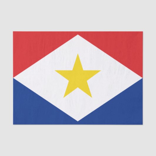 Vlag van Saba Tissuepapier (Voorkant)