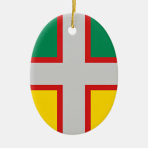 Vlag van Saguenay-Lac-Saint-Jean (QUÉBEC) Keramisch Ornament
