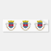 Vlag van Saint-Barthélemy Bumpersticker (Voorkant)