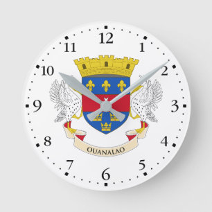 Vlag van Saint-Barthélemy Ronde Klok
