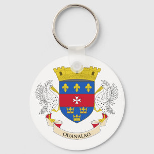 Vlag van Saint Barthélemy Sleutelhanger