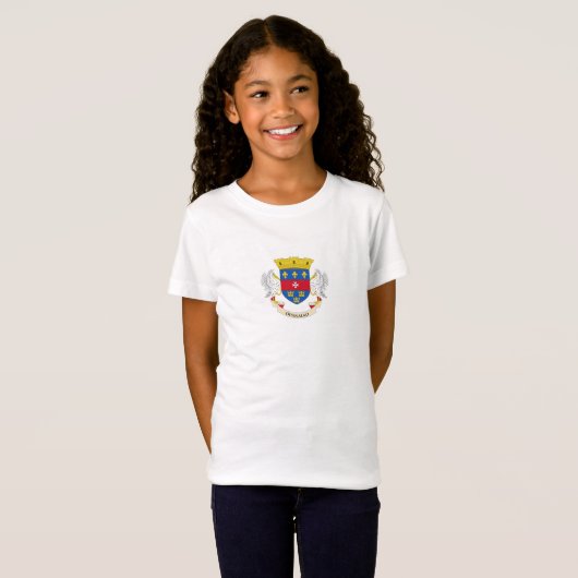 Vlag van Saint-Barthélemy T-shirt (Voorkant volledig)