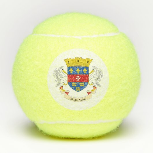 Vlag van Saint-Barthélemy Tennisballen (Voorkant)