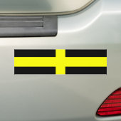 Vlag van Saint David (Wales) Bumpersticker (Op auto)