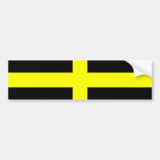 Vlag van Saint David (Wales) Bumpersticker (Voorkant)