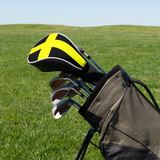 Vlag van Saint David (Wales) Golfheadcover (Insitu)