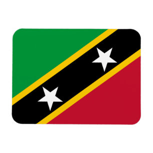 Vlag van Saint Kitts en Nevis Magneet