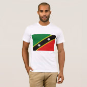 Vlag van Saint Kitts en Nevis T-shirt (Voorkant volledig)