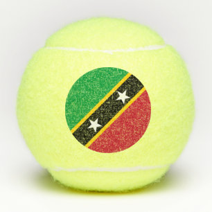 Vlag van Saint Kitts en Nevis Tennisballen