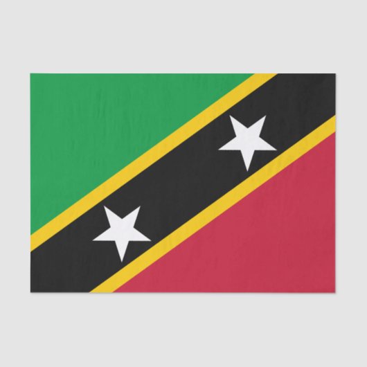 Vlag van Saint Kitts en Nevis Tissuepapier (Voorkant)