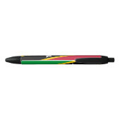 Vlag van Saint Kitts en Nevis Zwarte Inkt Pen (Achterkant)