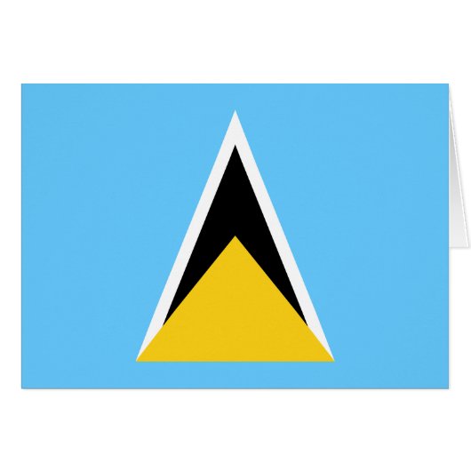 Vlag van Saint Lucia (Voorkant Horizontaal)