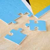 Vlag van Saint Lucia Foto Puzzle Legpuzzel (Zijkant)